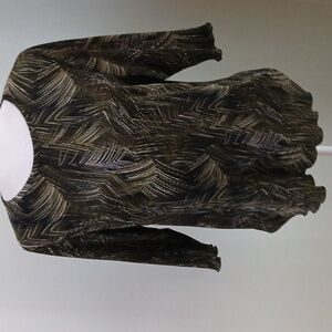 2/$15 Bon Worth Print Pullover Top